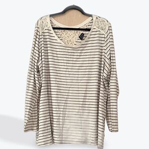 Faded Glory Lace Detail Top